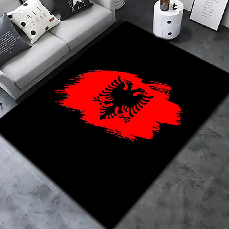 Republic of Albania Carpet Rug for Living Room Bedroom Home Sofa Decoration,Kids Play Non-slip Floor Mat
