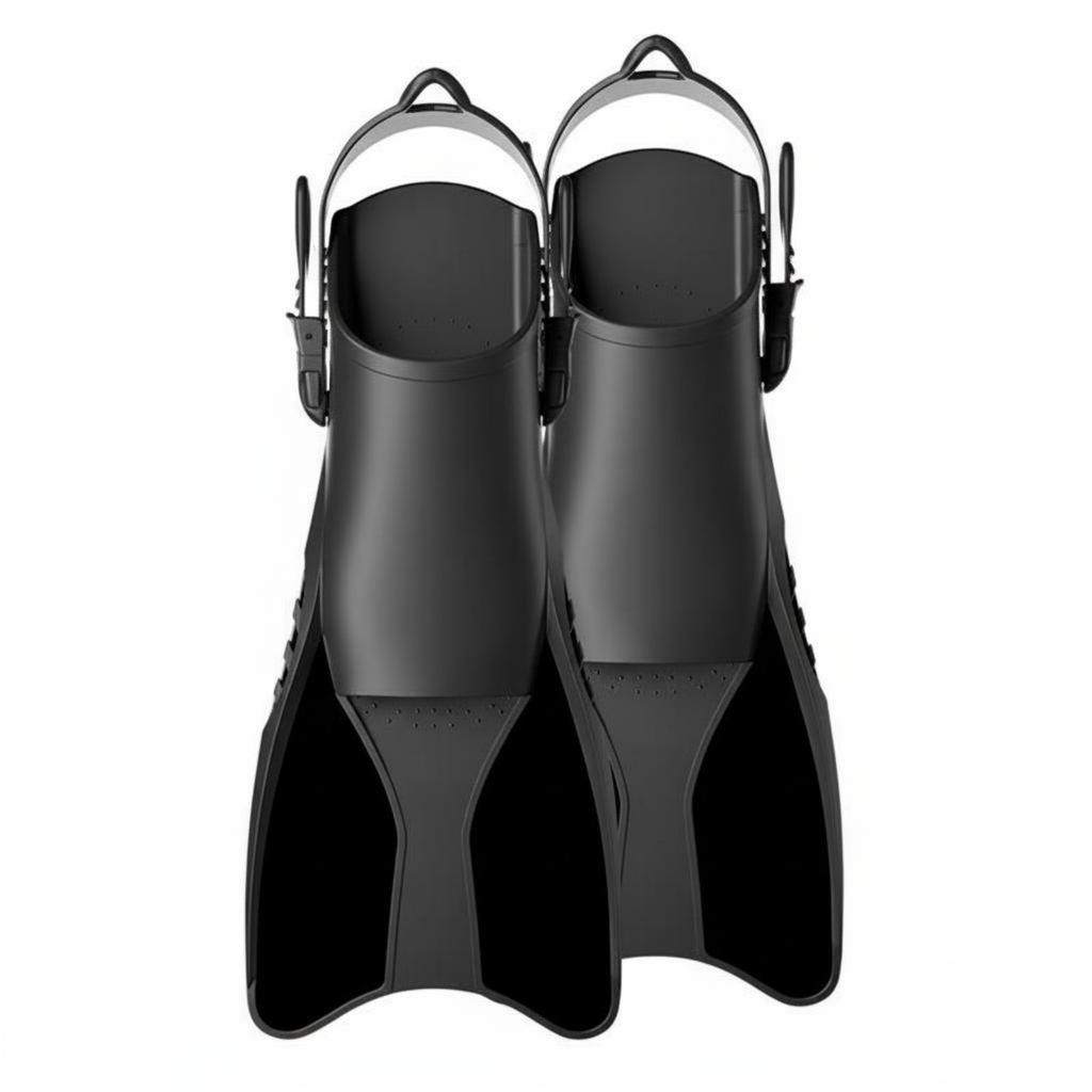 Adjustable Accessible Heel Flippers Flexible Adjustable Underwater Fins Accessible Heel Aquatic Fins Soft Foot Pocket for Adults