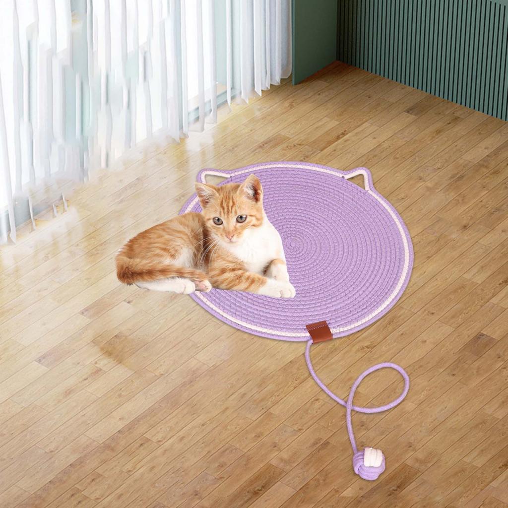 Cat Scratching Mat Scratching Pad Cat Floor Scratching Pad Horizontal for Carpet