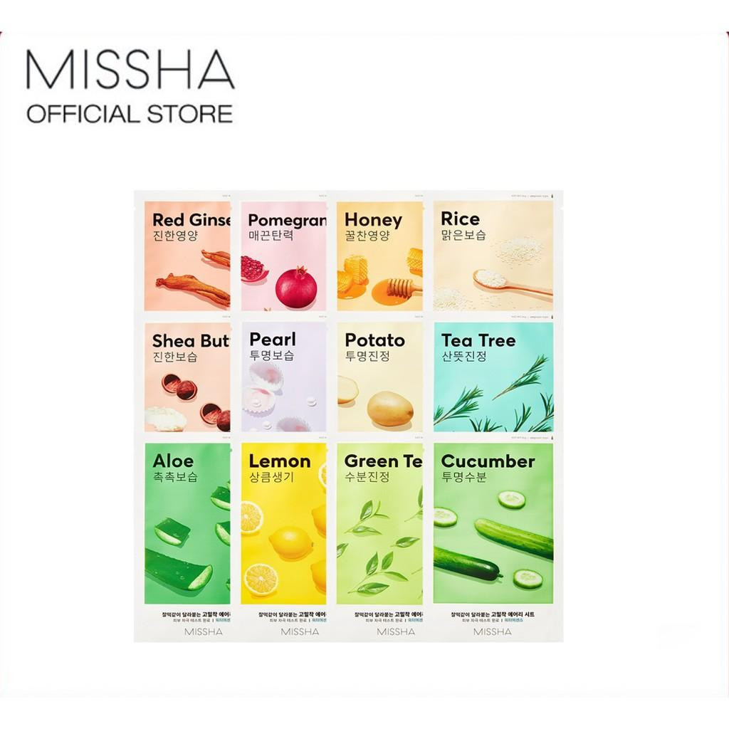 MISSHA Airy Fit Sheet Mask Set 10 Pcs (8 Types) AUTHENTIC STORE