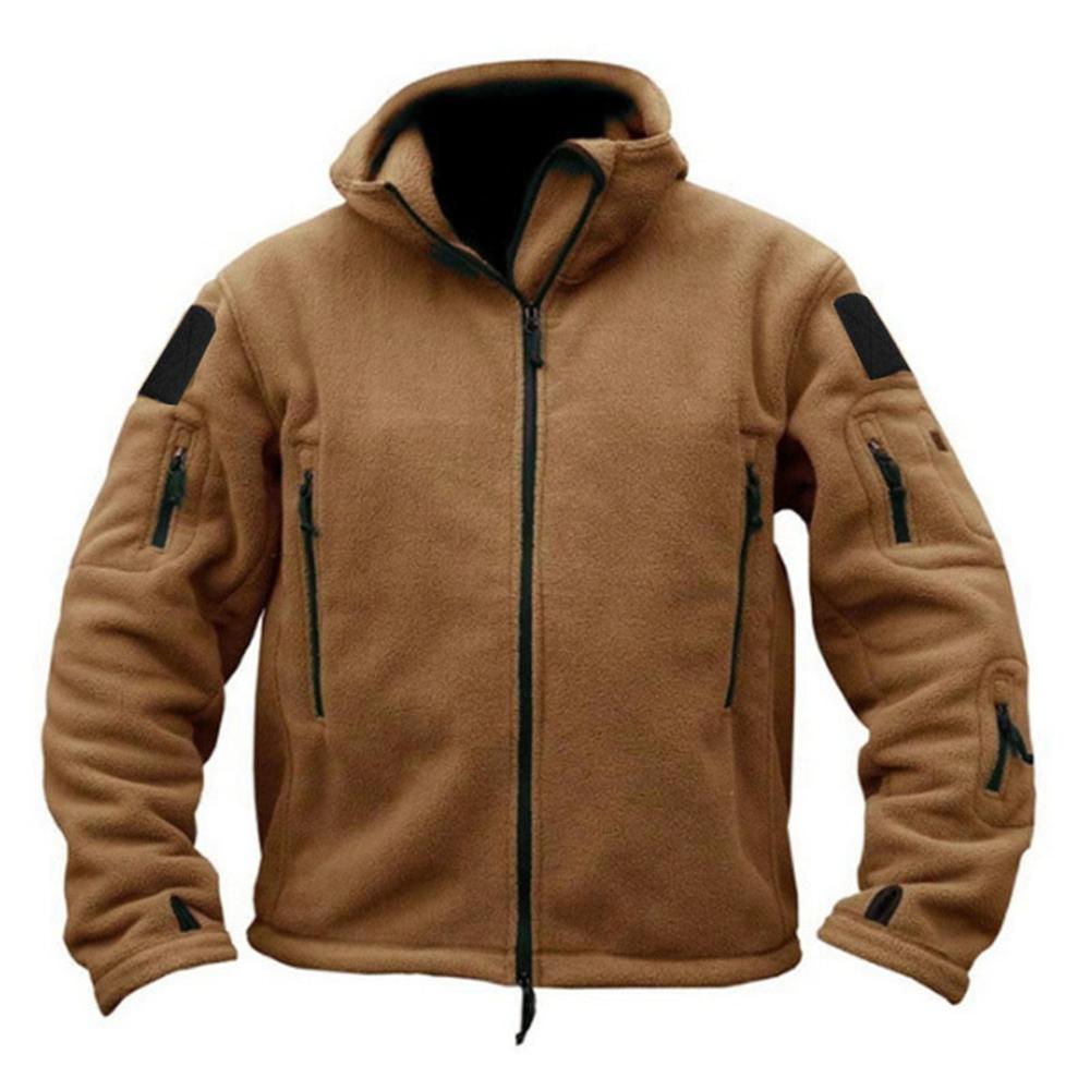 Vestes Tactiques Thermiques en Polaire Polaire pour Homme Hiver Automne Randonnée Pêche Camping Trekking Manteau à Capuche Sports de Plein Air Softshell