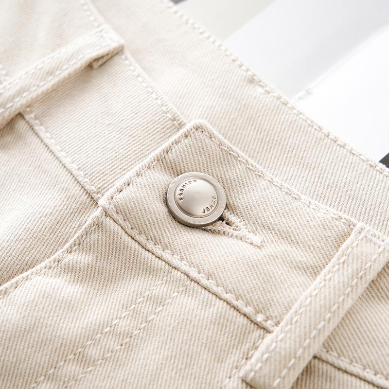 Women's Yellow High-Waist Slimming Straight Leg Jeans - Spring 2025 Collection