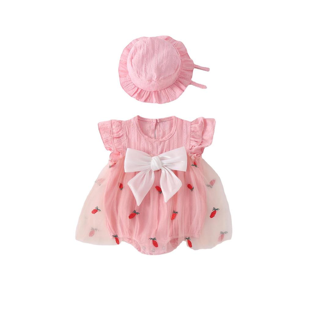 2025 Spring/Summer Festive Baby Bodysuit – Pure Cotton Diaper Cover Romper for New Year Full Moon Celebrations