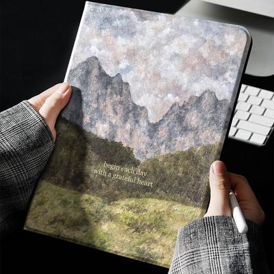 Mountain Landscape Case for Apple iPad-Silicone Creative Shockproof Cover for iPad Full Series iPad Air/iPad Mini/iPad pro/iPad2024/iPad20