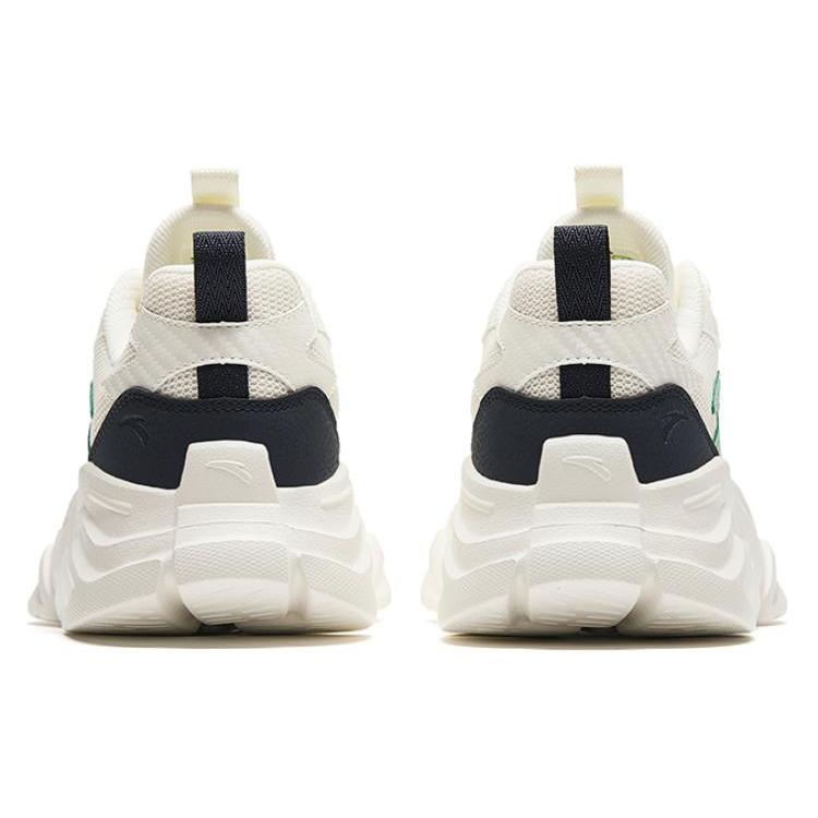 Anta Life Collection Cushioning Slip Resistant Low Top Casual Shoes Men's White Teal Blue 912428809-1