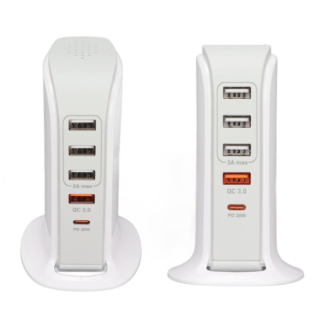 Phone Charging Stand Adapter USB Charging Station Multi Port Charging Tower Stand Fast Charging for