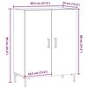 VidaXL Buffet chêne artisanal 69,5x34x90 cm bois d'ingénierie 857180