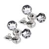 50pcs Crystal Diamante Rhinestone Round Buttons for Clothes Crafts Headboard Sofa