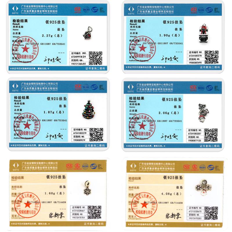 Copper Christmas Charm Beads Fit Original Bracelet Dangle Women Diy Jewelry Christmas Gifts