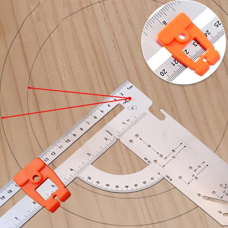 90-Grad-Winkelmesser Holzbearbeitungswinkel für Schreiner Multifunktionale Holzbearbeitungswerkzeuge Abnehmbares Winkelmessgerät