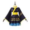 One Piece Gender-swapped Trafalgar Law Cosplay, Printed Waist-tight Kimono Costume