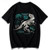 New 2026 Stegosaurus Archaeology Print TShirt Unisex Loose Plus Size Crew Neck Short Sleeve Casual Dino Graphic Tee Hot Sale