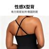 New Solid Color Fashion Meat Cover and Thin One-piece Women's Shoulder Straps Swimsuit Swimsuit