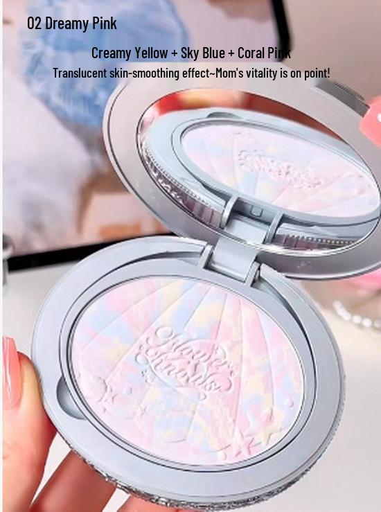 FlowerKnows Shell Pearl Multi-Use Makeup Set: Blush, Lip Glaze, Eyeshadow, Highlighter, Concealer, Perfume, and Color-Correct Cream.