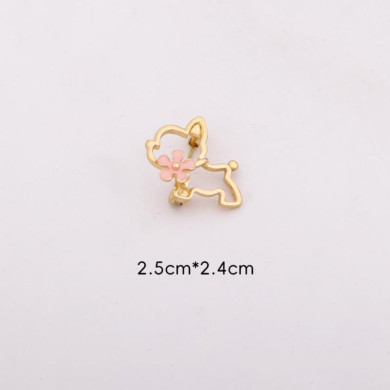 Golden Openwork Animal Brooch Pin - Fox, Deer, Cat, Pearl Teddy Bear Design Classic Fashion Accessory