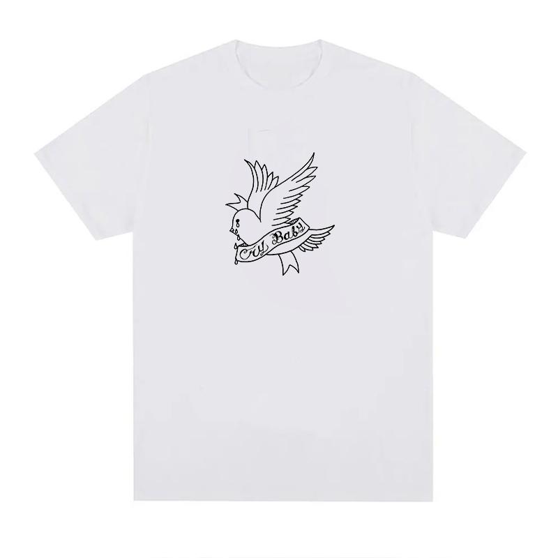 T-shirt Lil Peep Unisexe Unisexe Grande Taille Mode Col Rond Respirant Décontracté Streetwear Harajuku Surdimensionné Imprimé T-shirts Unisexe