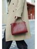 Genuine Leather Women's Large Capacity Tote - First Layer Cowhide Crossbody for Business and Commuting