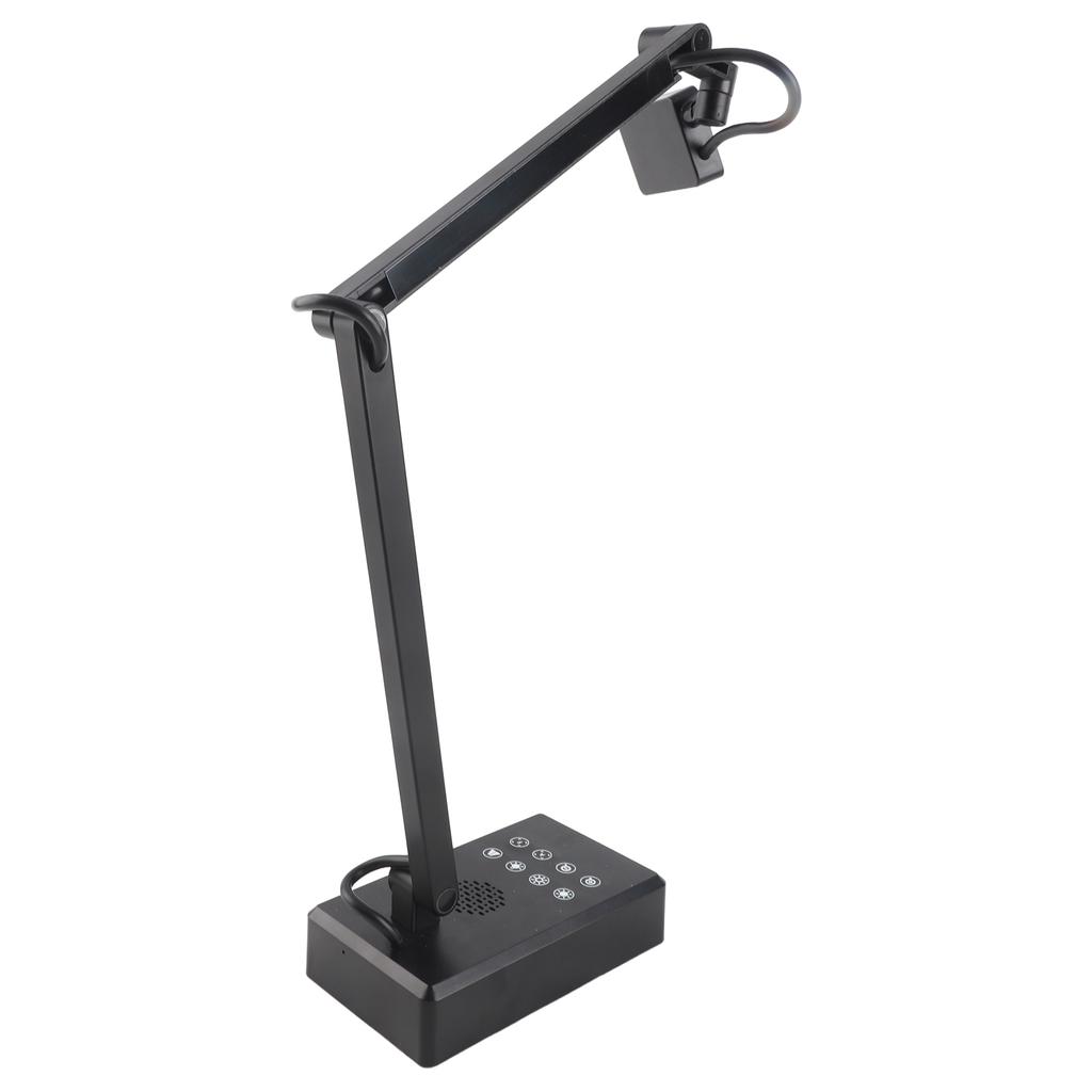 4K USB Document Camera 360 Rotation with USB PC Interface Expandable Base 3 Level LED Light Foldable for Win for OS X