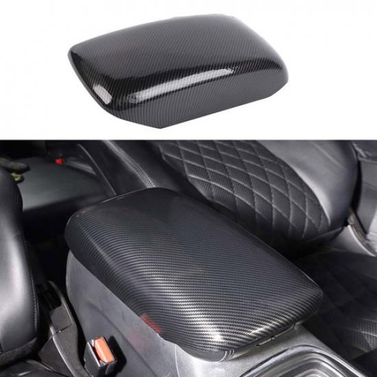 Armrest Box Panel Trim Cover For Jeep Grand Cherokee /Durango 11-20 Carbon Fiber