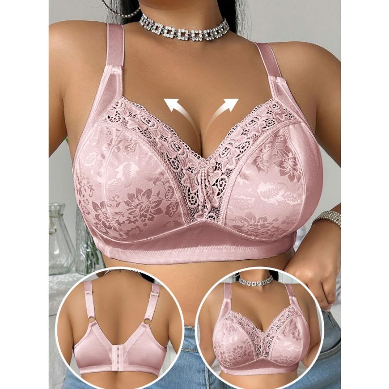 Women S Plus Size Minimizer Bra Shiny Pattern Pure Desire Lace Lingerie