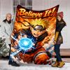 Naruto Power Print Flannel Blanket, Soft Warm Lightweight Throw Blanket for Living Room,Sofa Bed Camping Office