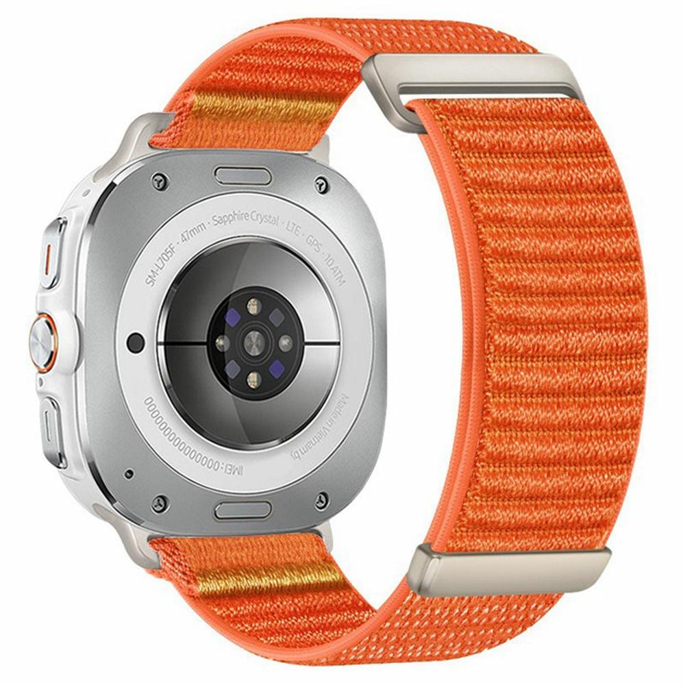 For Samsung Galaxy Watch Ultra (2025) 47 mm / Ultra 47 mm Klokkereim Todelt Borrelås Vevd Nylon Håndleddsstropp