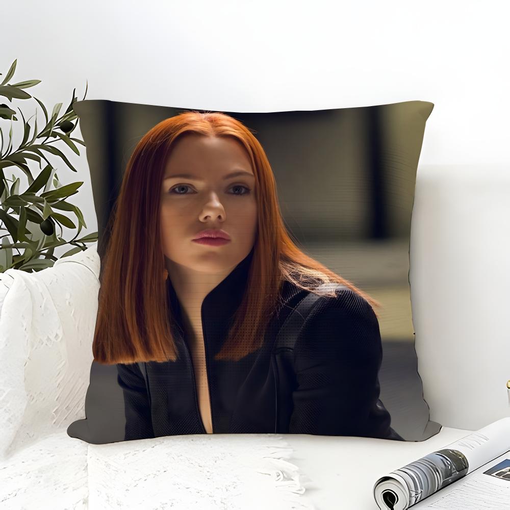 S-Scarlett Icon J-Johansson Pillow Case Linen Pillow Case Sofa Home Decor Cushion Cover Cushion Cove
