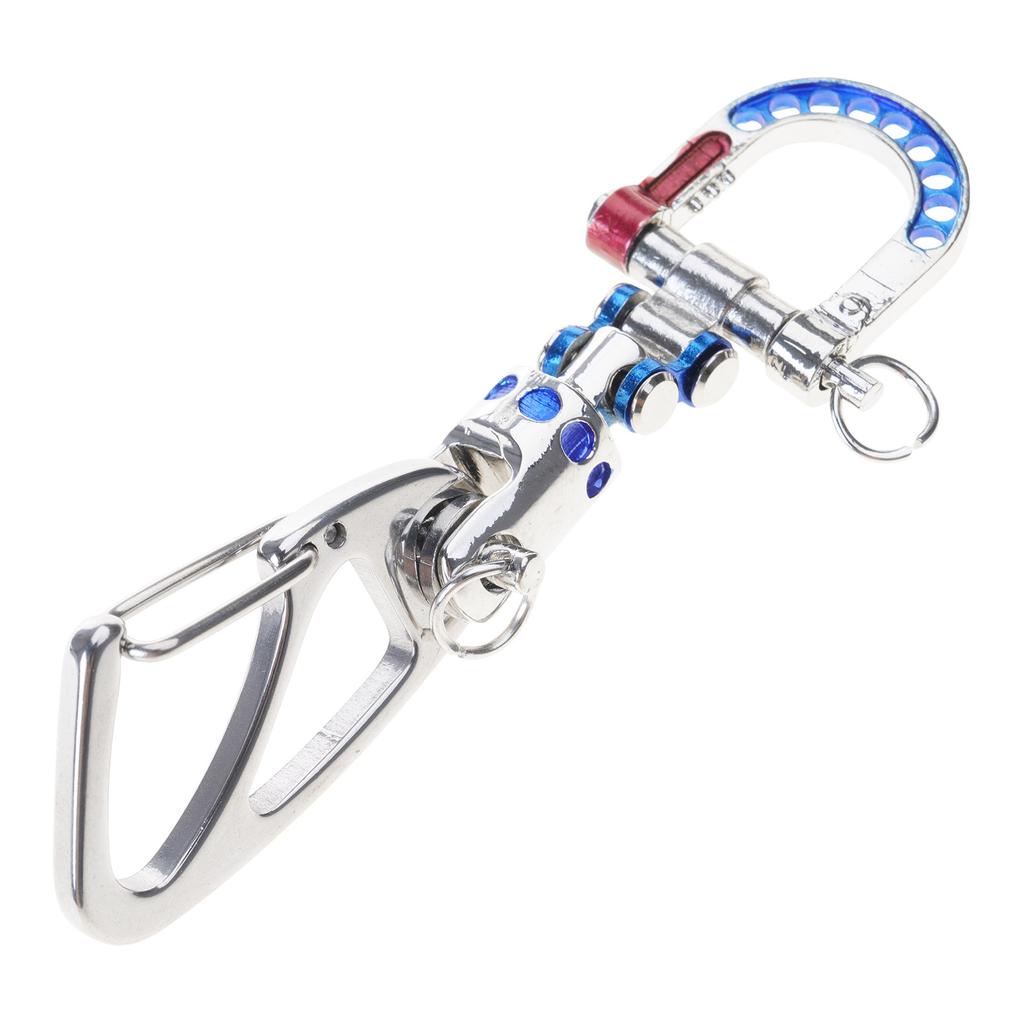 Premium Steel Keychain With Futuristic Cyberpunk Design Steel Key Ring For Everyday Carry And Gift Giving