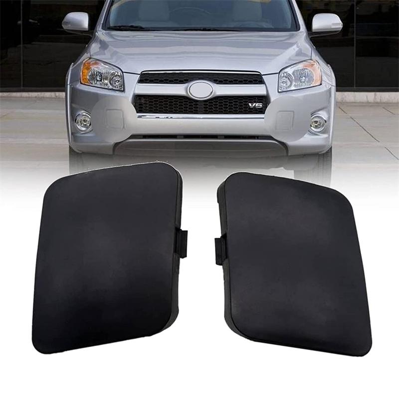 Front Left & Right Bumper Tow Hook Cover Cap For Toyota RAV4 2006 2007 2008 53285-42930 53286-42931