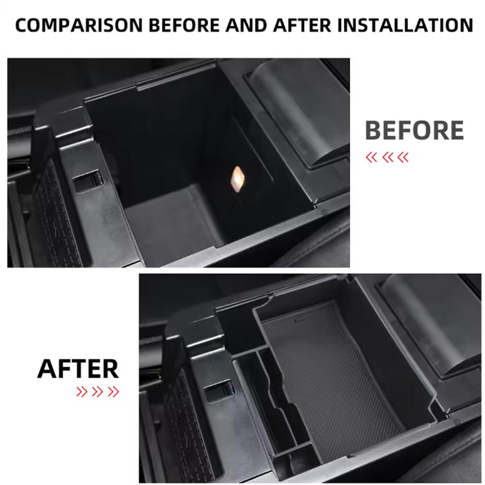 For Ford Explorer 2020-2026 LHD Car Armrest Storage Box Console Organizer Containers Tray Interior Accessories