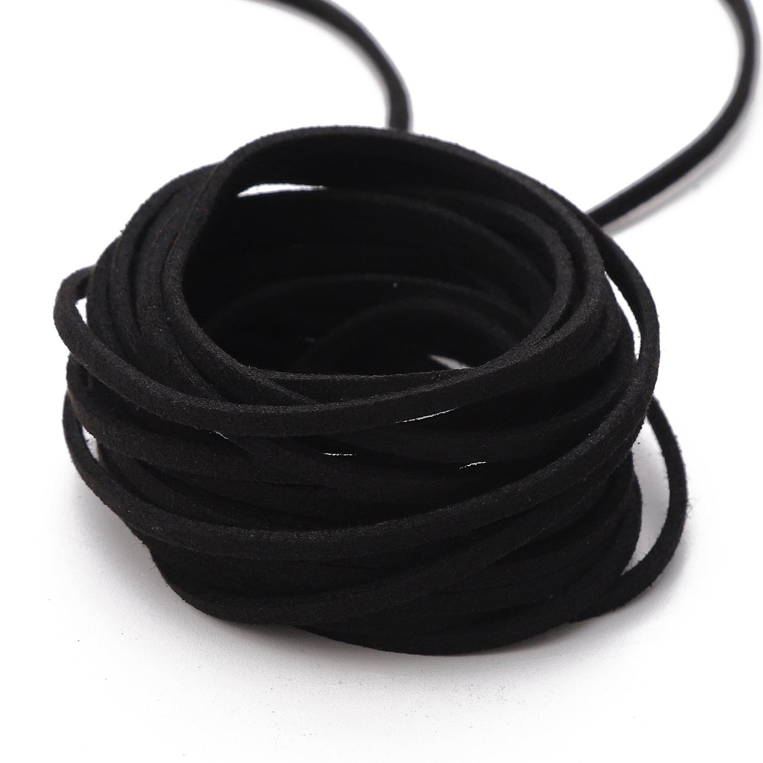 

Красочные двухсторонние плетеные подвески из корейского бархата для DIY украшений 2.5MM 1m/package