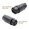 EV Charger Adapter Connector Socket 16A 32A J1772 to IEC 62196 EV Charging Type