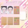 HACRAHO Reusable Face Paint Practice Board, 7 PCS Assorted Pattern Face Painting Exercise Boards, Face Paint Stencils, Washable Face Painting Makeup