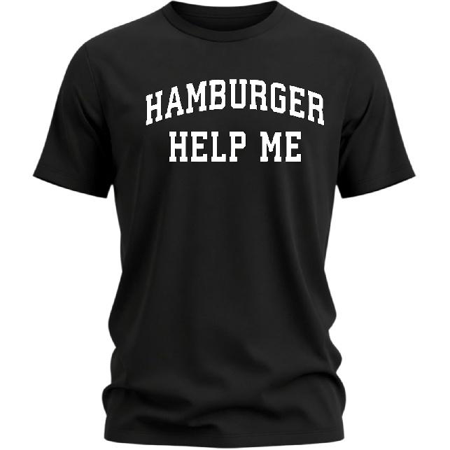 Hamburger Help Me Unisex Heavy Cotton T-Shirt