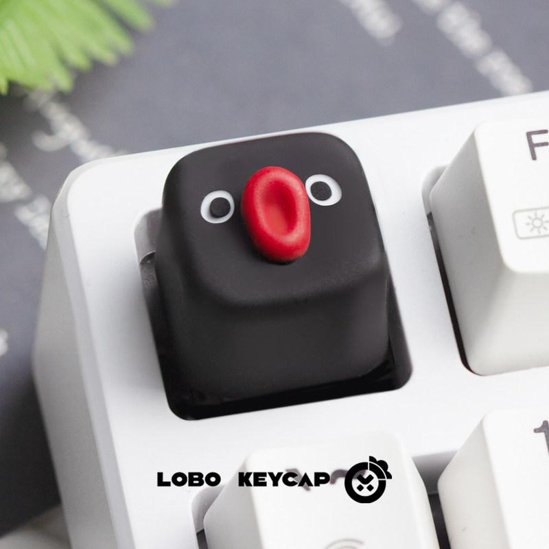 Lobo Pingu Penguin Custom Keycup Cute Anime Peripheral Keyboard Accessories Pvc Machine Keyboard Replaceable Gift For Friend