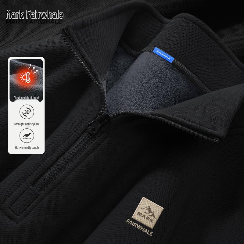 

Mark Hua Fei Men s Fleece-Lined Half-Zip Sweatshirt XL (180cm)