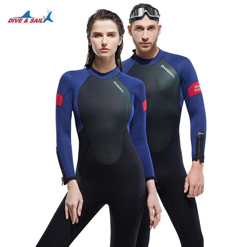 Diving Suit Men's Thick One-piece 3MM Women's Snorkeling Surfing Jellyfish Cold-proof Swimsuit