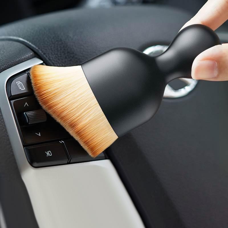 5/10Pcs Car Interior Cleaning Brush Conditioner Air Outlet Soft Fur Clean Brushes With Shells Crevice Dust Brush Tools