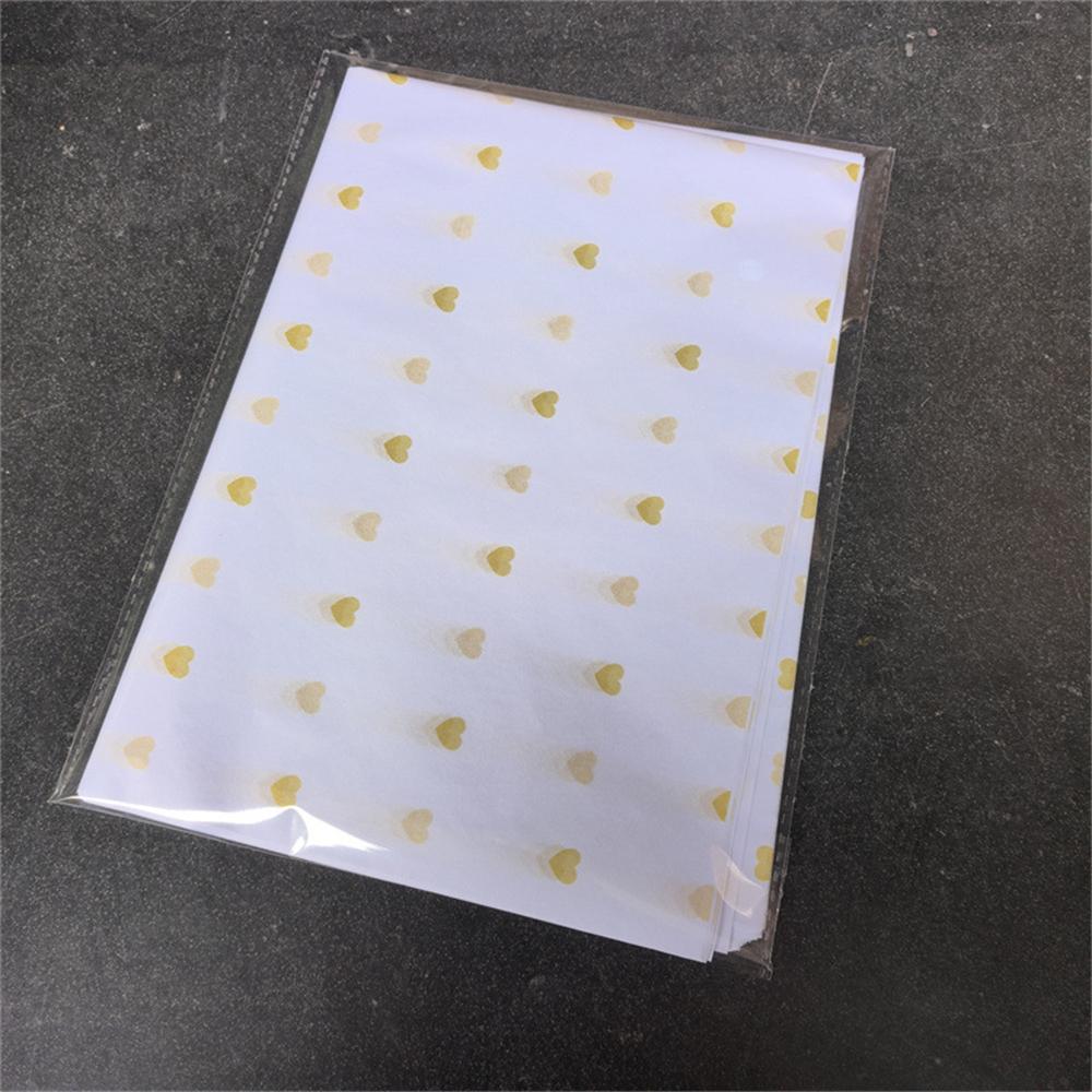 20Sheets 50*35cm Gift Wrapping Paper DIY Handmade Craft Star Love Dot Pattern Tissue Paper Floral Packaging Material