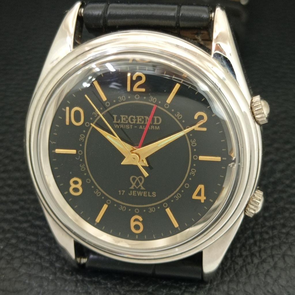 VINTAGE LEGEND HAND-WINDING SWISS MENS REFURBISHED ALARM WATCH A707509-1