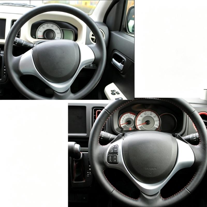Car Steering Wheel Button Trim Panel Assembly, ABS Housing for 660CC 2009-2016 Overseas Model Fitment Service Part Use