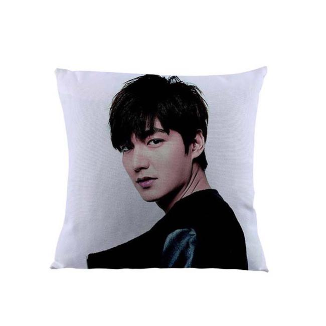 Korea Celebrity Series Sofa Throw Pillows Handsome Lee Min Ho 45X45Cm Cotton Linen Pillowsham Decorative Cushion Without Filling
