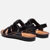 England Cow Leather Men Sandals Shoes Black Brown Hand Sewing Summer Breathable Beach Man Footwear