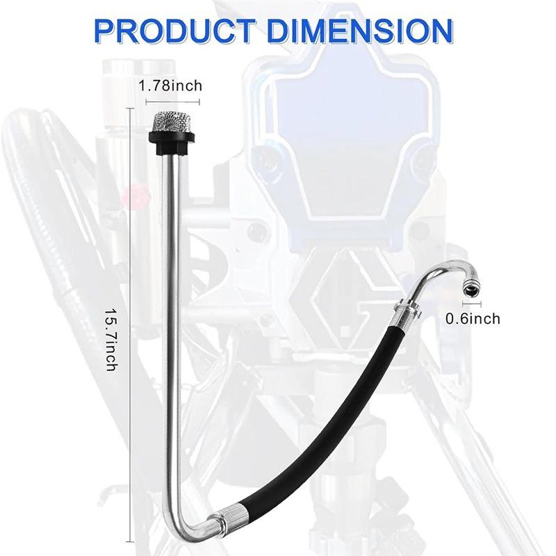 ABJI-Spray Paint Machine Compatible Stainless Steel Suction Hose Fit For Graco 390 395 490 495 595 And Tongshan T300 500