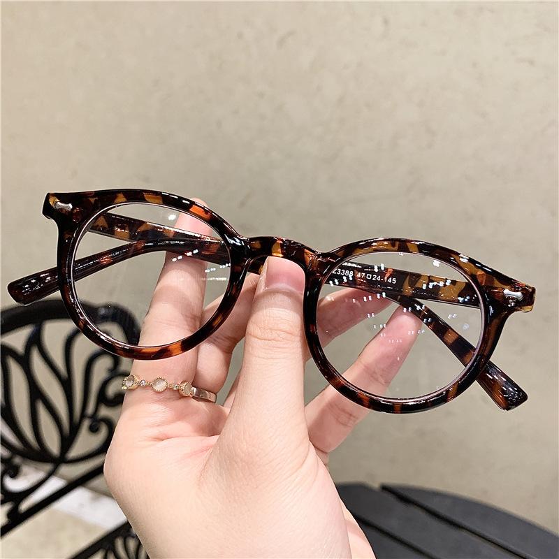 Vintage Round Anti Blue Light Glasses Transparent Lens Computer Eyewear Prescription Optical Frame