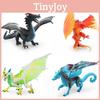 Stunning Pvc Dragon Collectible Western Fantasy Ice Dragon Fire Eagle Wolf Dragon Static Piece