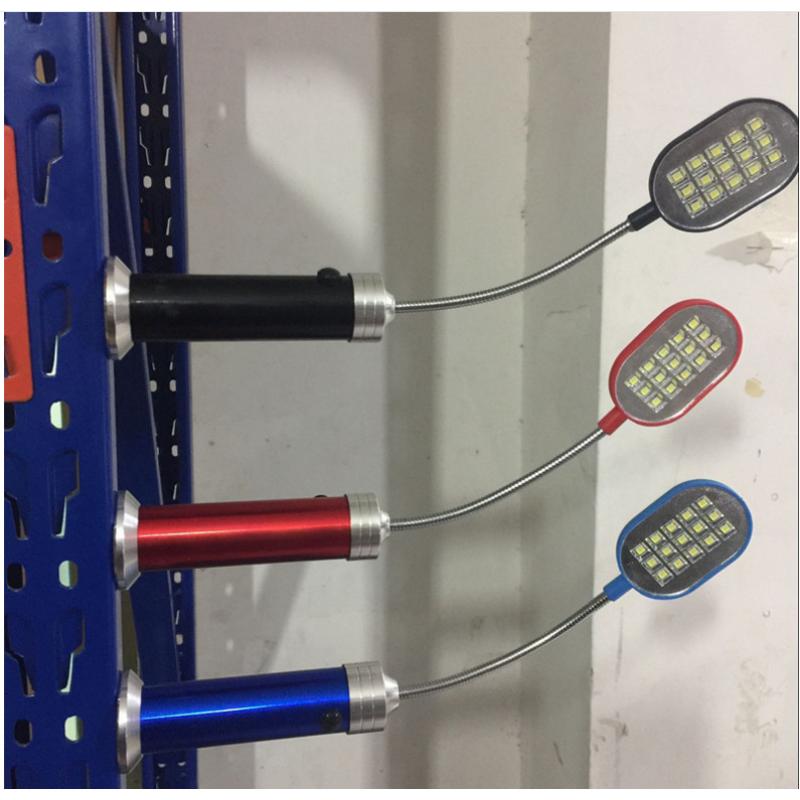 Flashlight Flexible Working Lamp with Magnet 15LED Service Lamp Small Table Lamp