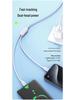 PISEN 66W 2-in-1 Super Fast Charging Cable for Apple, Huawei, Xiaomi
