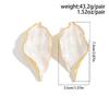 2026 Exaggerated Metal Earrings for Women Drip Glaze Flowers Leaves Earrings Romantic Enamel Elegant Geometric Jewelry Gifts