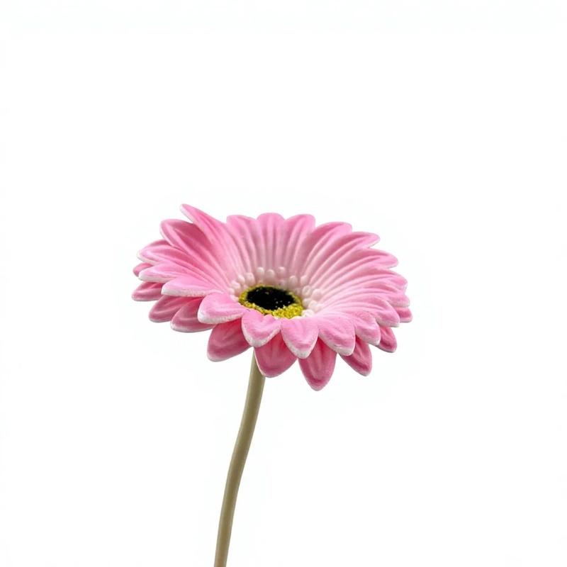 10pcs PU Gerbera Daisies Artificial Flowers Fake Sunflower Stems for Floral Arrangement